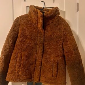 Cozy Brown Sherpa Jacket